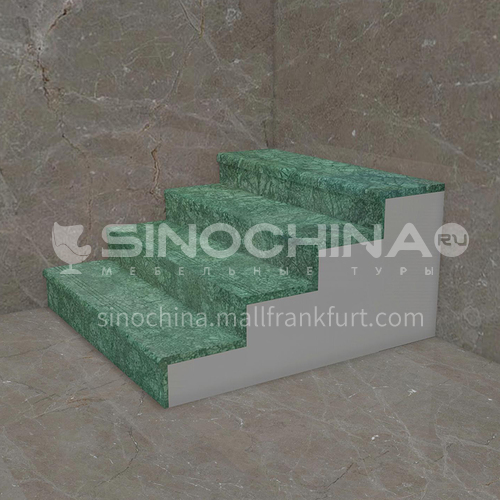 Natural green classic marble staircase M-YA82L